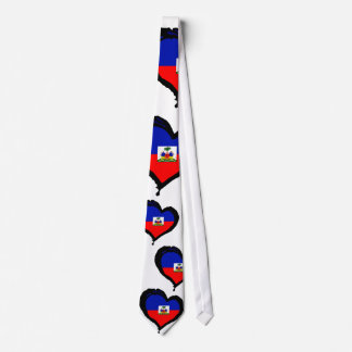 Haiti-Herz-Flagge Krawatte