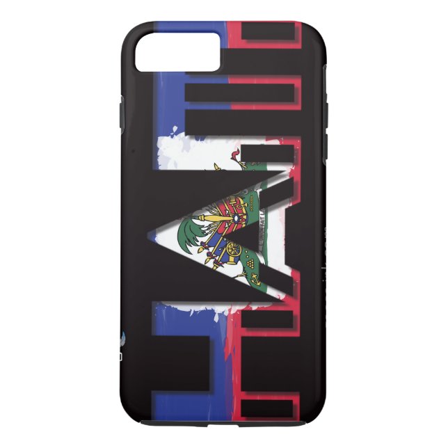 Haiti iPhone 7 Plusfall Case-Mate iPhone Hülle (Rückseite)