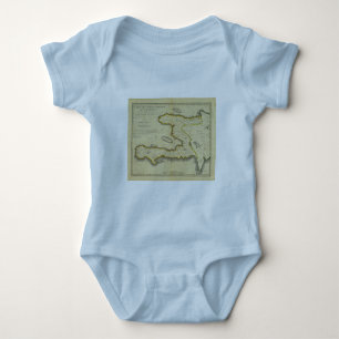 Haiti-Karte 1814 durch Mathew Carey Baby Strampler