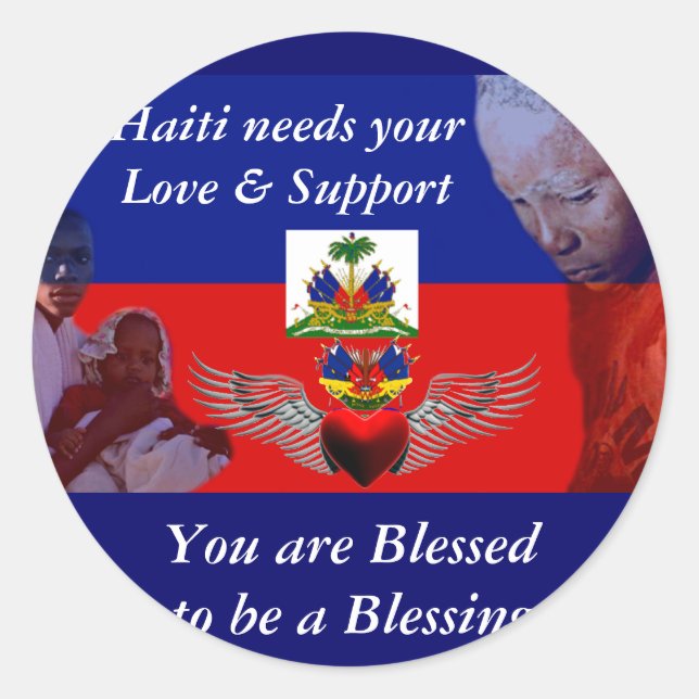 Haiti_Liebe & Support_ Aufkleber (Vorderseite)