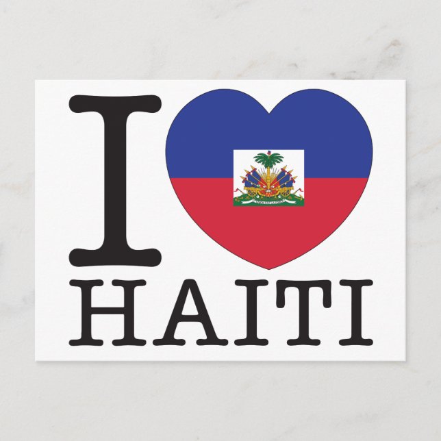 Haiti Liebe v2 Postkarte (Vorderseite)