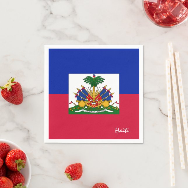 Haiti - Neapel - Haitianisches Party / Sportfans Serviette (Beispiel)