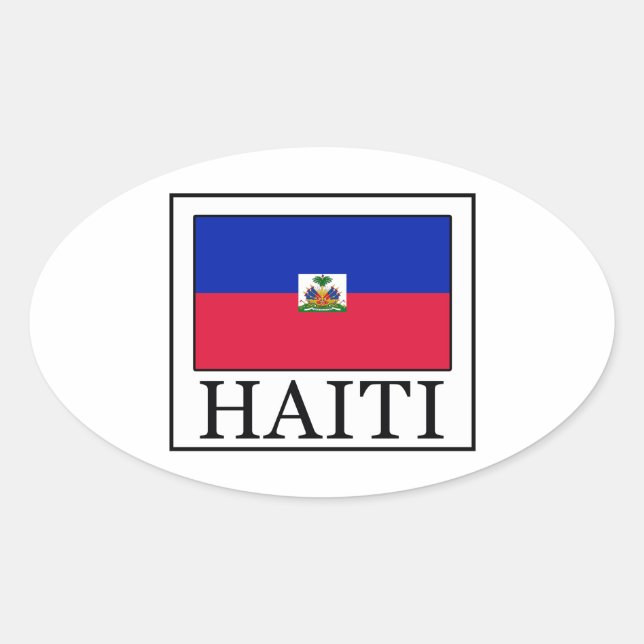 Haiti Ovaler Aufkleber (Vorderseite)