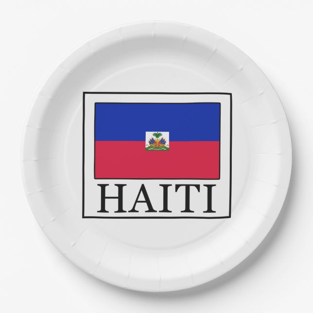 Haiti Pappteller (Vorderseite)
