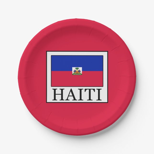 Haiti Pappteller (Vorderseite)