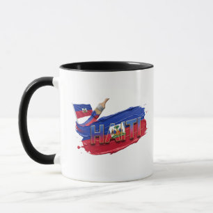 Haiti-Pinsel-Design Karibischer Stolz Tasse