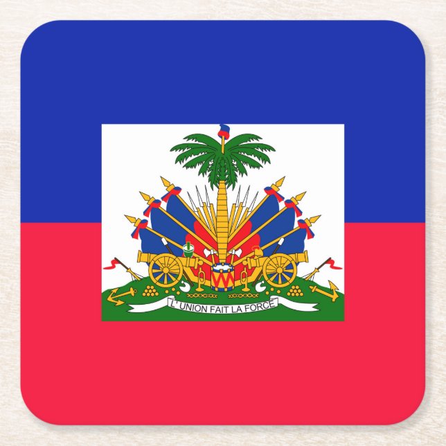 Haiti Rechteckiger Pappuntersetzer (Vorderseite)