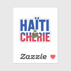 Haïti Schatz - Haitianische Flagge Aufkleber
