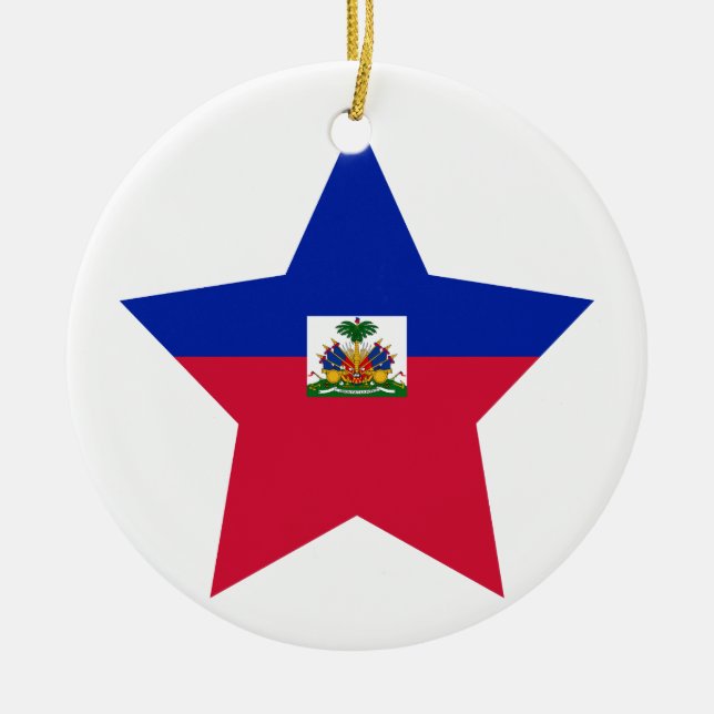 Haiti-Stern Keramikornament (Vorne)