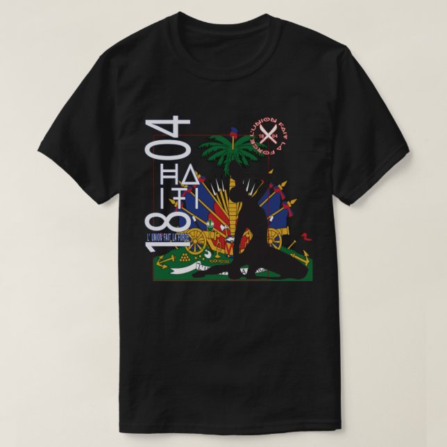 Haiti-Unabhängigkeits-Grafik-T - Shirt (Design vorne)