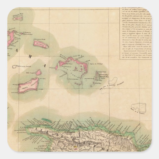 Haiti und Dominikanische Republik September 68 Quadratischer Aufkleber (Vorderseite)
