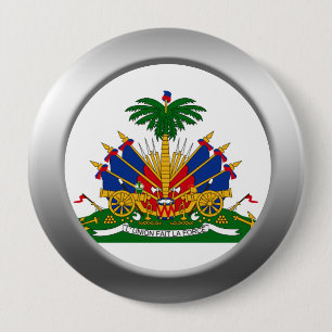 Haiti-Wappen Button