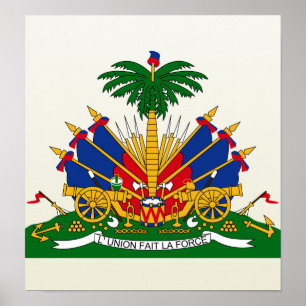 Haiti-Wappen Detail Poster