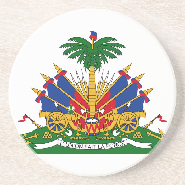Haiti-Wappen Getränkeuntersetzer (Vorne)