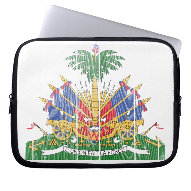 Haiti-Wappen Laptopschutzhülle (Vorderseite)