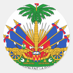 Haiti-Wappen Runder Aufkleber