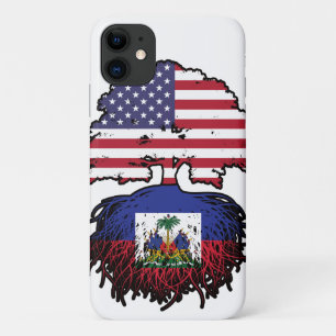 Haitian American USA Tree Roots Flag Case-Mate iPhone Hülle