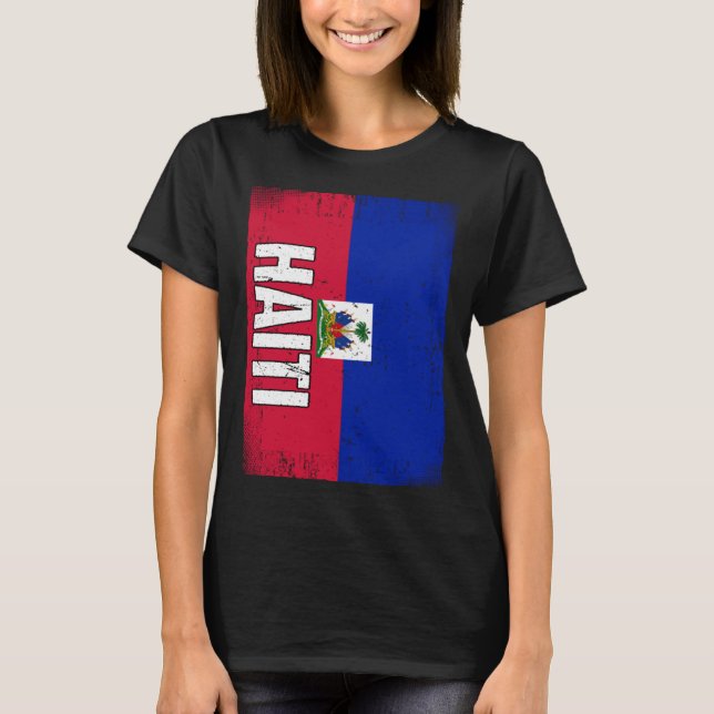 Haitian Flag Haiti  2 T-Shirt (Vorderseite)