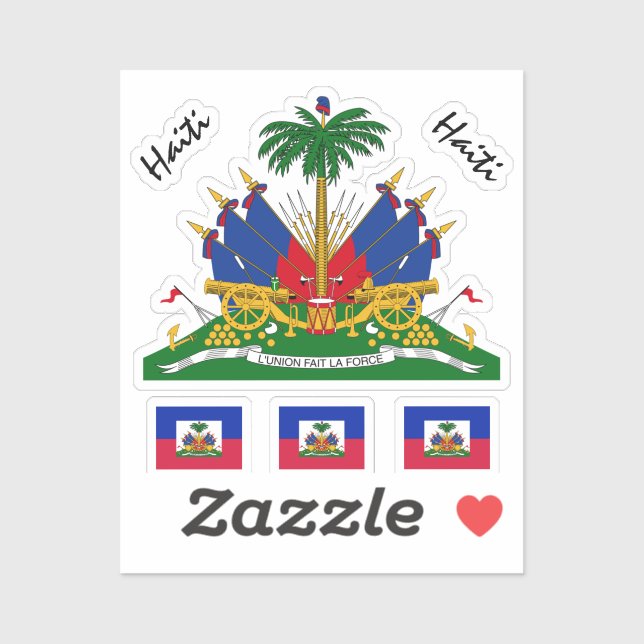 Haitian Flag & Haiti Aufkleber Sammlung /sport (Blatt)