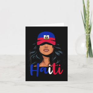 Haitian Girl Haiti Flag Proud Haitienne Women Hait Karte