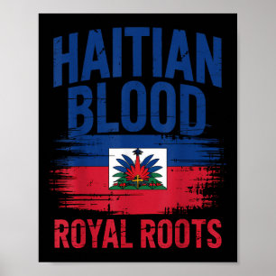 Haitian Roots Haiti-Flaggentag Poster
