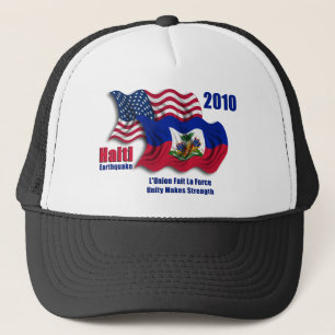 Haitianer u. amerikanische wellenartig bewegende truckerkappe