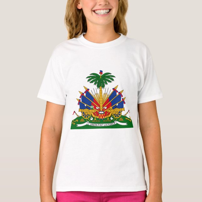 Haitianer - Wappen Sweatshirt T-Shirt (Vorderseite)