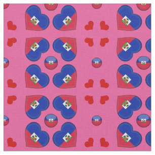 Haitianfahne & Haitis Herbstmode Fabric Stoff