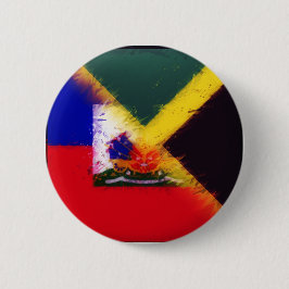 Haitianisch-jamaikanische Lackfahne | Haiti Jamaik Button