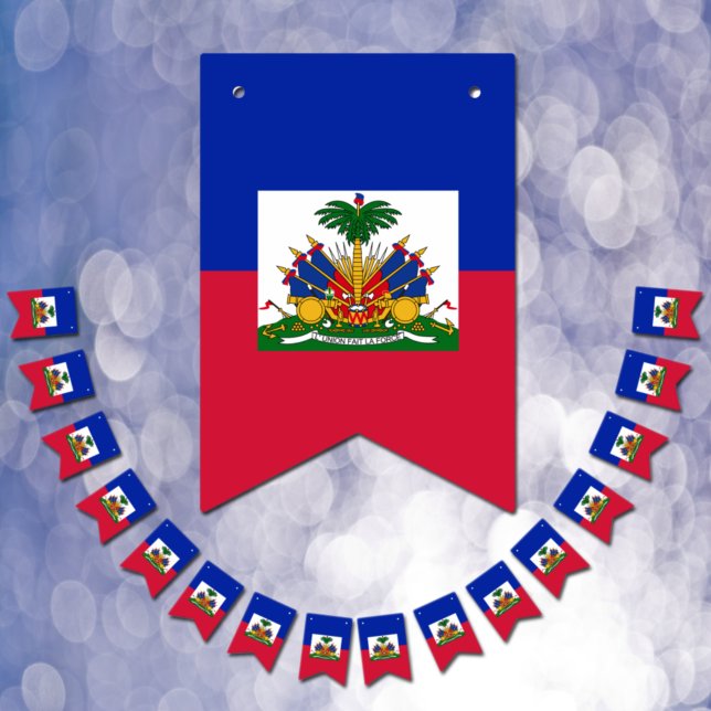 Haitianische Banner, Haitianische Flagge Party / H (Von Creator hochgeladen)