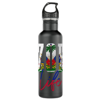 Haitianische Fahne Zoe Haitian Life Prix Vintag Ha Edelstahlflasche