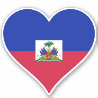Haitianische Flagge Aufkleber