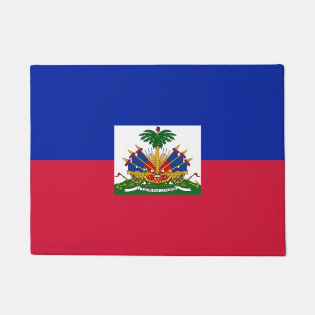Haitianische Flagge Fußmatte (Vorderseite)