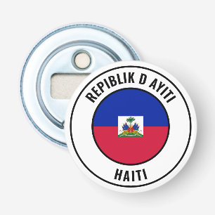 Haitianische Flagge Großartiger Patriotischer Flas Flaschenöffner