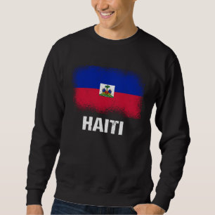 Haitianische Flagge Haiti  3 Sweatshirt