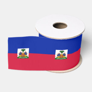 Haitianische Flagge & Haiti - Reise, Urlaub/Sport Ripsband