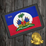 Haitianische Flagge & Haitianische Mode-Patrioten  Trifold Geldbörse<br><div class="desc">WALLETS: Haitianische Flaggenmode - Liebe meines Landes,  Reisen,  Nationalpatrioten/Sportfans</div>