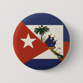 Haitianische Flagge | Haitianischer Kubaner Ayiti  Button