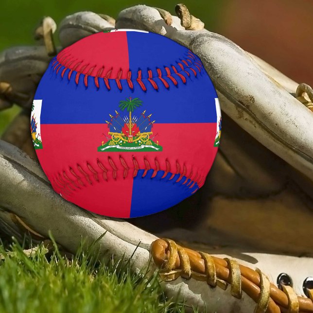 Haitianische Flagge & Haitianischer Sport / Baseba Baseball (Von Creator hochgeladen)