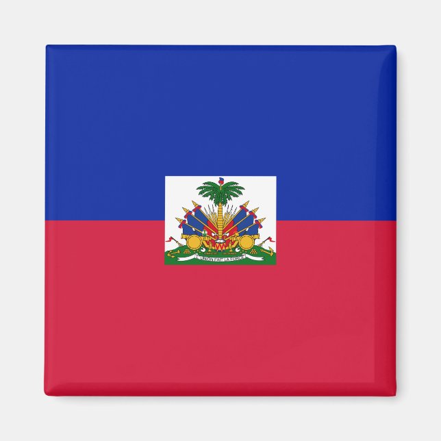 Haitianische Flagge Magnet (Vorne)
