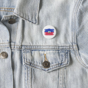Haitianische Flagge Pinselstrich, Nationalflagge Button