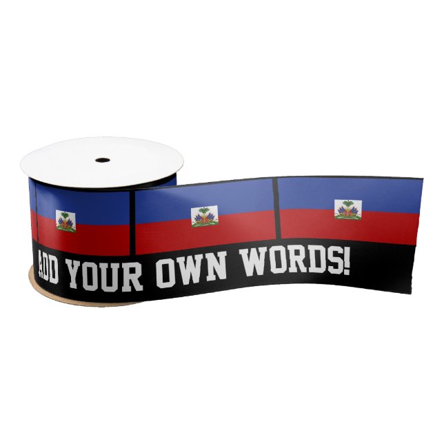 Haitianische Flagge Satinband (Spule)