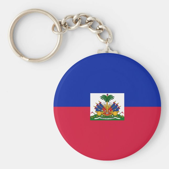 Haitianische Flagge Schlüsselanhänger (Vorne)
