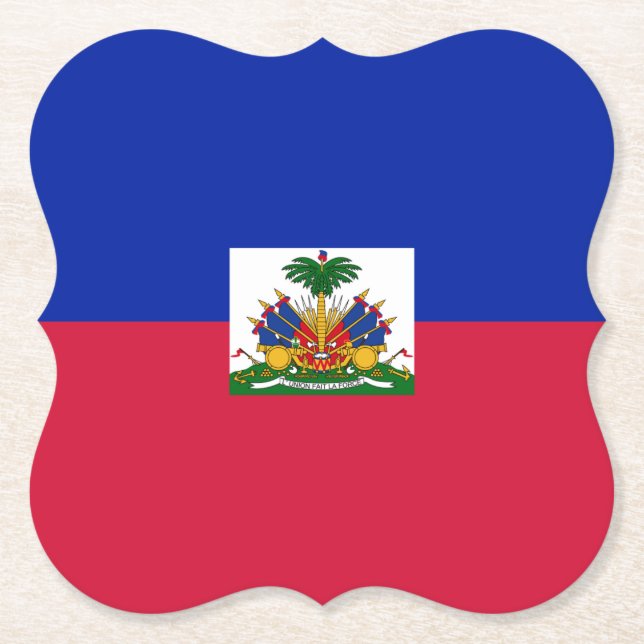 Haitianische Flagge Untersetzer (Vorderseite)