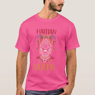 Haitianische Königin Haiti Pride Indigene Karibik  T-Shirt