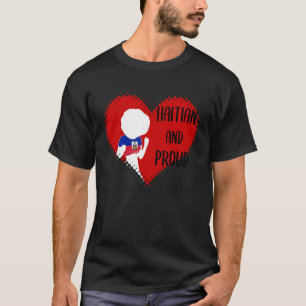 Haitianische Liebe Flag Proud Prinzessin Crown T-Shirt