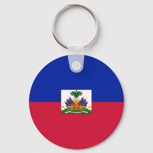 Haitianische Nationalflagge Schlüsselanhänger