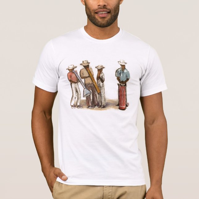 Haitianische Straßen-Musiker T-Shirt (Vorderseite)