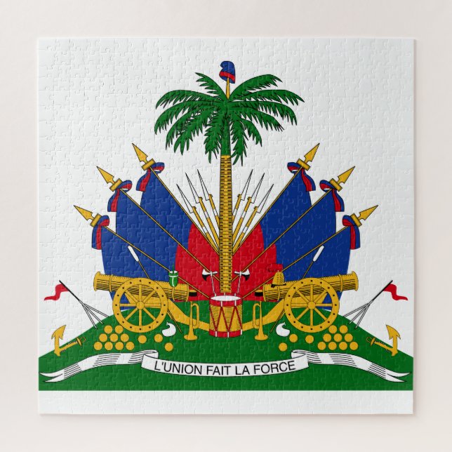 Haitianische Wappen (Haiti) (Vertikal)