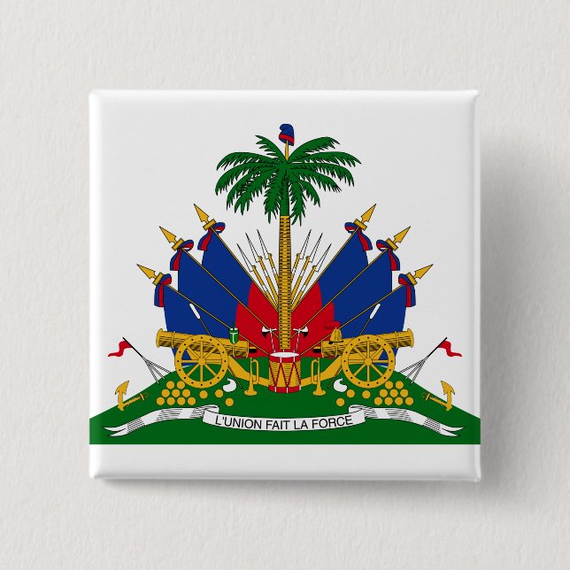Haitianische Wappen (Haiti) Button (Vorderseite)